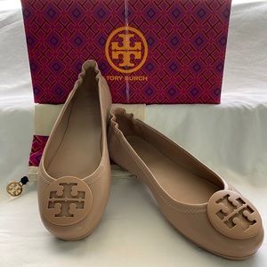 Tory Burch Minnie Travel Leather Ballet Flat